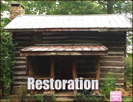 Historic Log Cabin Restoration  Goldsboro, North Carolina